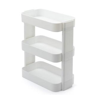 Empilhável Desktop cuidados com a pele produto rack de armazenamento branco em camadas rack de armazenamento criativo la
