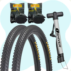 Par Pneu Pirelli Scorpion aro 26 x 2.0 MTB Cravudo Banda leve Bike Arame Camaras Bomba de ar Shiver