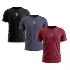 Kit 3 Camisetas Dry Masculina Treino Academia Alpha
