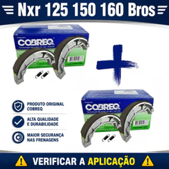 Kit Lona Freio Dianteira e Traseira Nxr 125 150 160 Bros