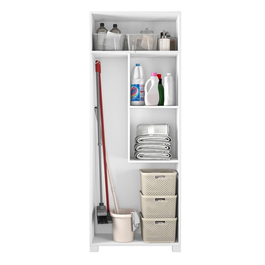 Armário Multiuso 2 Portas Lavanderia Nt 4015 2021 Branco/New · foto 2