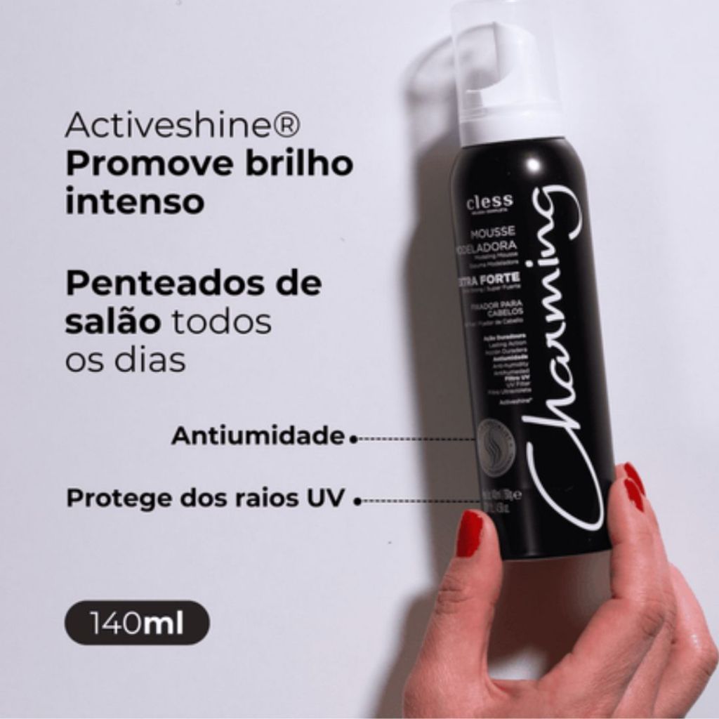 Charming Mousse Modelador Forte 140ml - Cless — imagem 2 de 2