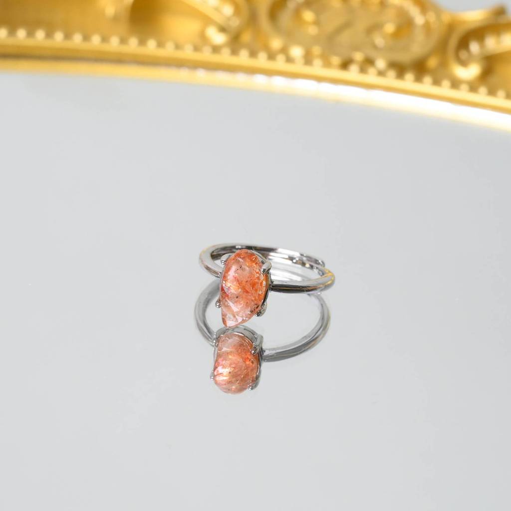 Anel de cristal de morango dourado Natural, pulseira de cristal, ano do cavalo, fabricante de tenda, estoque pronto, ane
