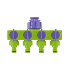 Derivação para mangueira com 4 saídas ajustáveis 1/2" - 3/4" - Palisad