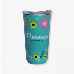 Copo Sky Amigas Floral – Zonacriativa