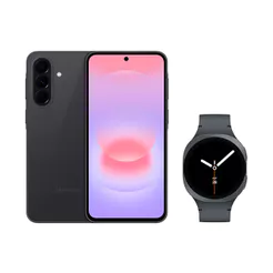 Galaxy A37 5G (128GB) - Preto + Galaxy Watch8 BT 40mm - Grafite