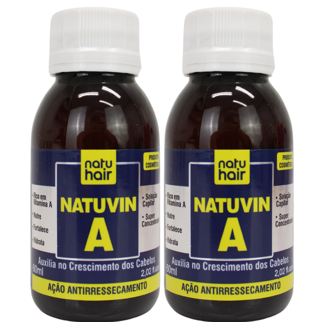 Kit NatuVin A - NatuHair 60ml (2 Unidades) em Oferta na Shopee