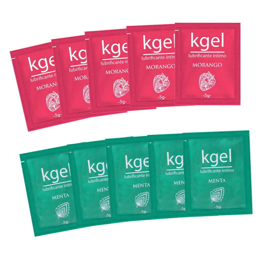 Kit 10 Sachê Lubrificante Intimo Kgel Revenda em Oferta na Shopee