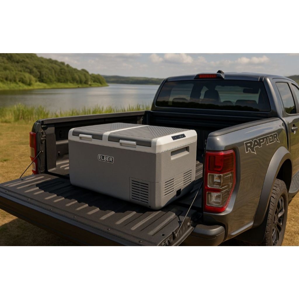Geladeira Portátil Elber 75l 12/24V Bluetooth Ipx4 para Carro barco caminhão  motorhome iate lancha