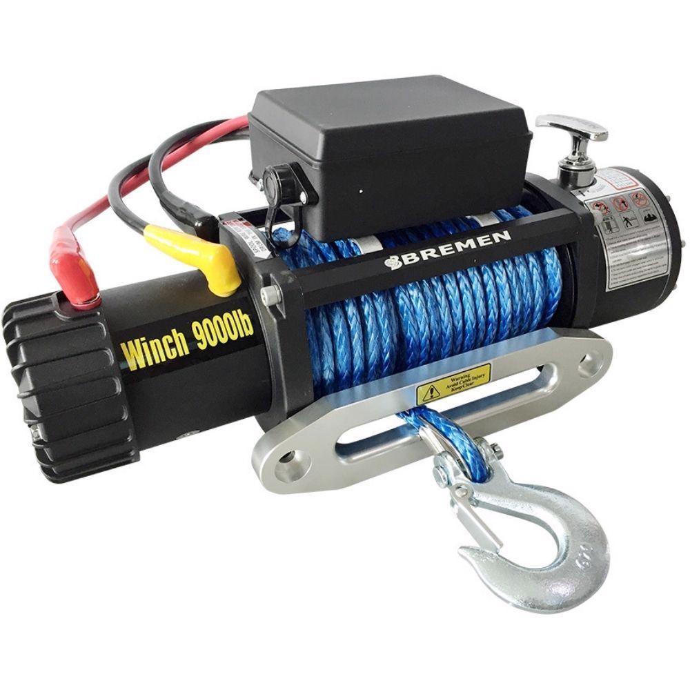 Guincho Elétrico 12V 16000LBS 7240Kg com Cabo Sintético KEVLAR 26M BREMEN