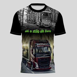 Camiseta Masculina Aki o stilo eh Livre Dry Fit Caminhoneiro Proteção UV em Oferta na Shopee