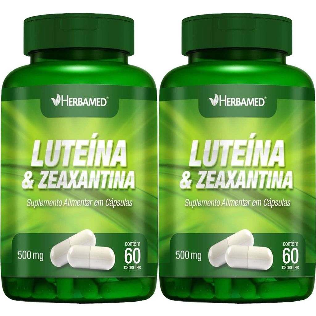 Kit 2X Luteina + Zeaxantina - 60 Cápsulas - Herbamed em Oferta na Shopee