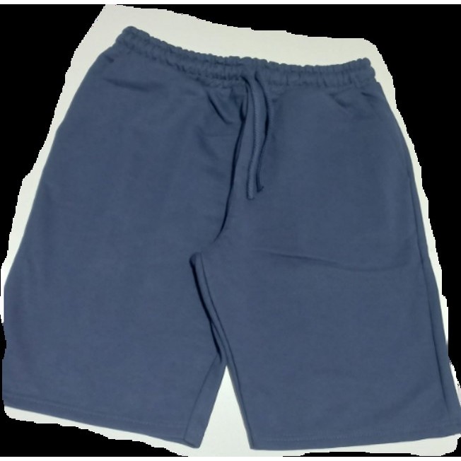 Bermuda Masculina Juvenil Básica Em Moletinho Malwee Azul Marinho