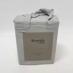 Conjunto Lençol 3 Peças Solteiro Liso Cinza Koerich Casa