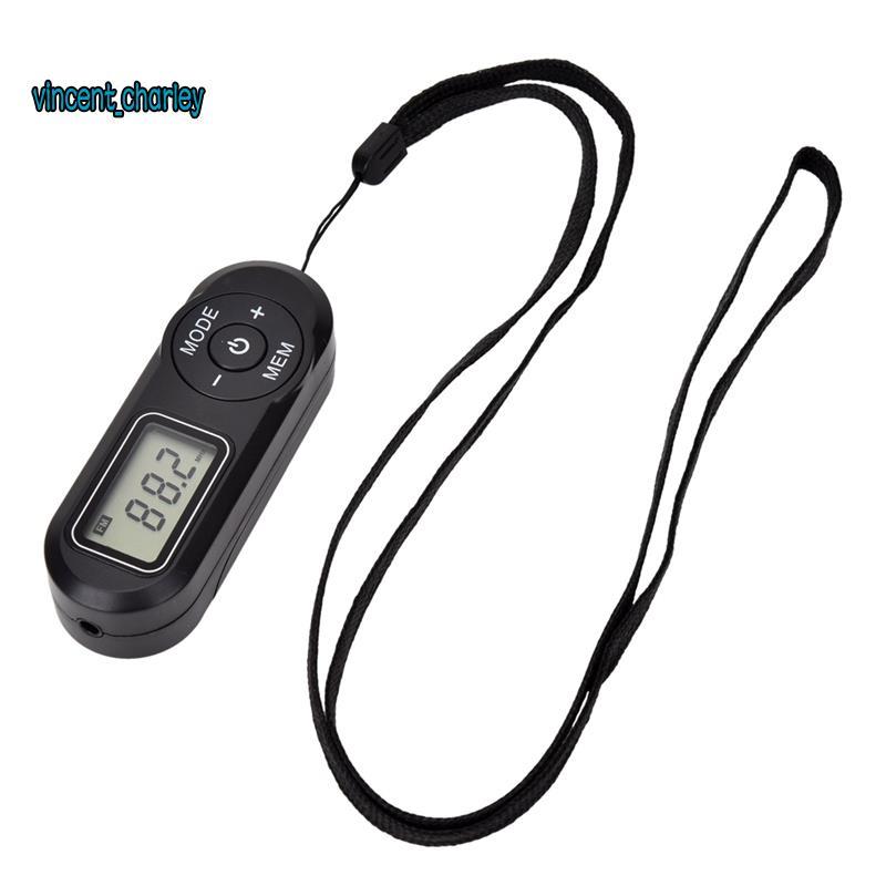 Portátil Mini Rádio FM Display Digital Receptor Retro Player Estilo Com Fones De Ouvido Cordão Estações