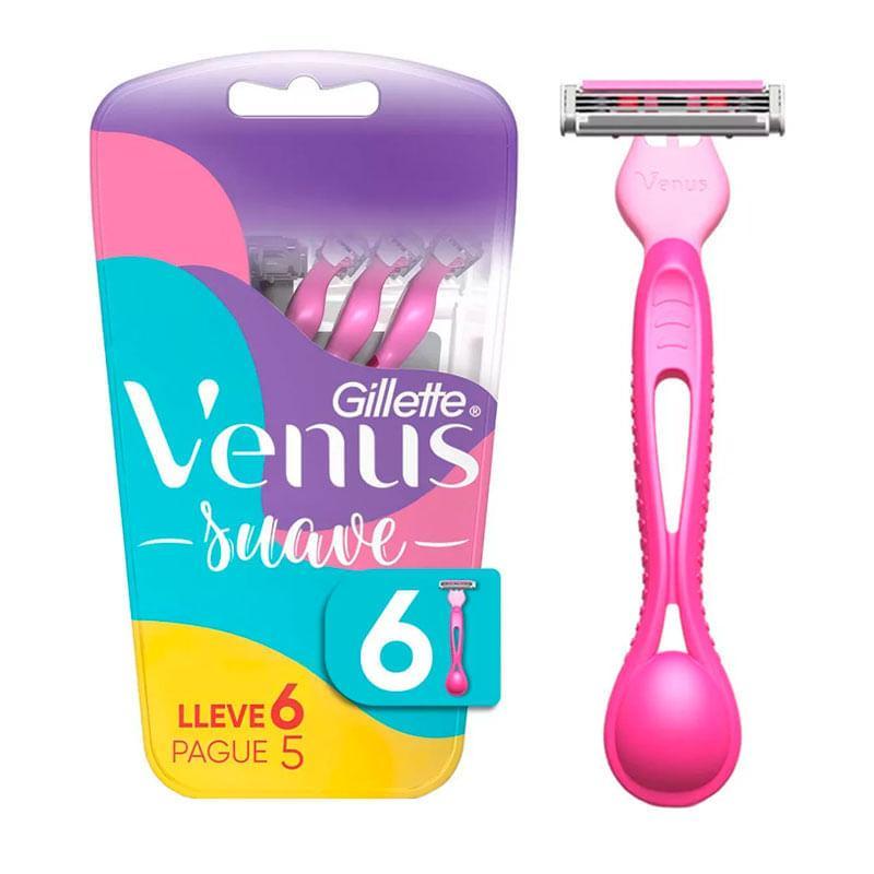 Aparelho de Depilar Gillette Venus Suave 6 Unidades em Oferta na Shopee