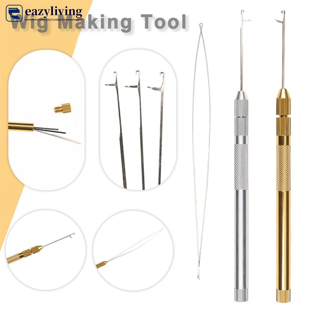 EAZYLIVING 3-Em-1 Liga Gancho Agulha Peruca Fazendo Ferramentas De Extensão De Cabelo Para De Renda Micro Anel Agulhas D em Oferta na Shopee