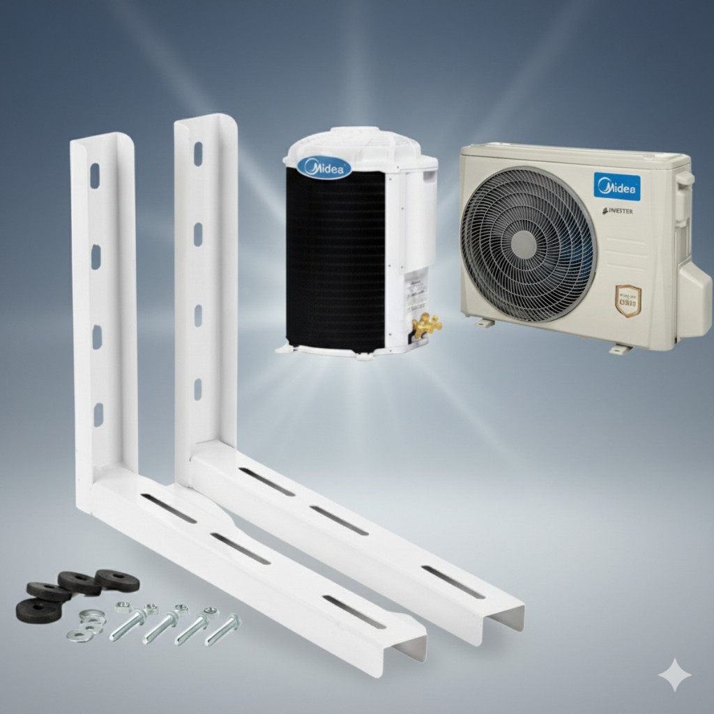 Suporte Para Ar Condicionado Split De 12000-24000Btus 500mm Condensadora Retangular e Barril