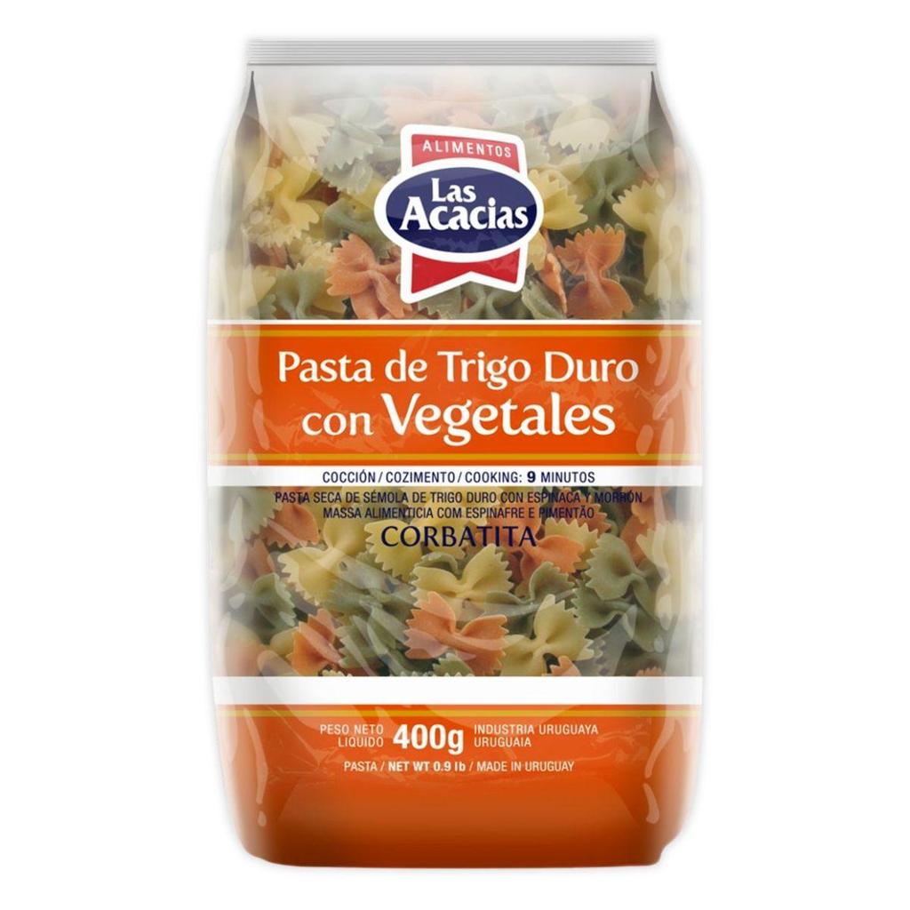 Macarrão De Sêmola 400G Com Vegetais Farfalle Las Acacias em Oferta na Shopee