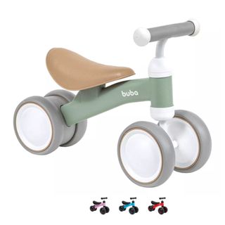 Bicicleta de Equilibrio Infantil 4 rodas Sem Pedal Buba em Oferta na Shopee