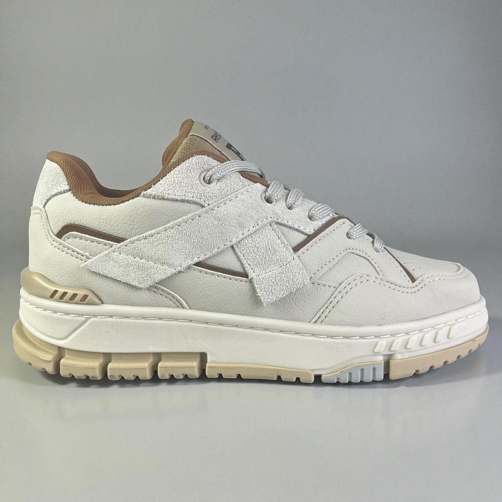 Tênis Casual Masculino Redikal Skate Branco Bege Original Estilo Street Conforto