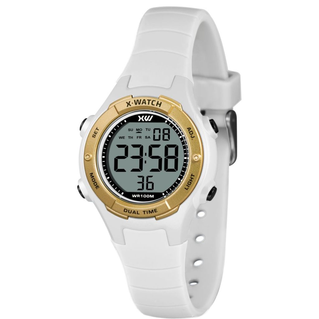 RELÓGIO X-WATCH FEMININO BRANCO DIGITAL XKPPD116 BXBX