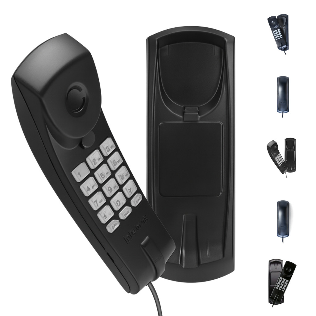 Telefone Fixo Gôngola TC20 com Fio, Teclado Luminoso, Instalação Mesa ou Parede Resistente