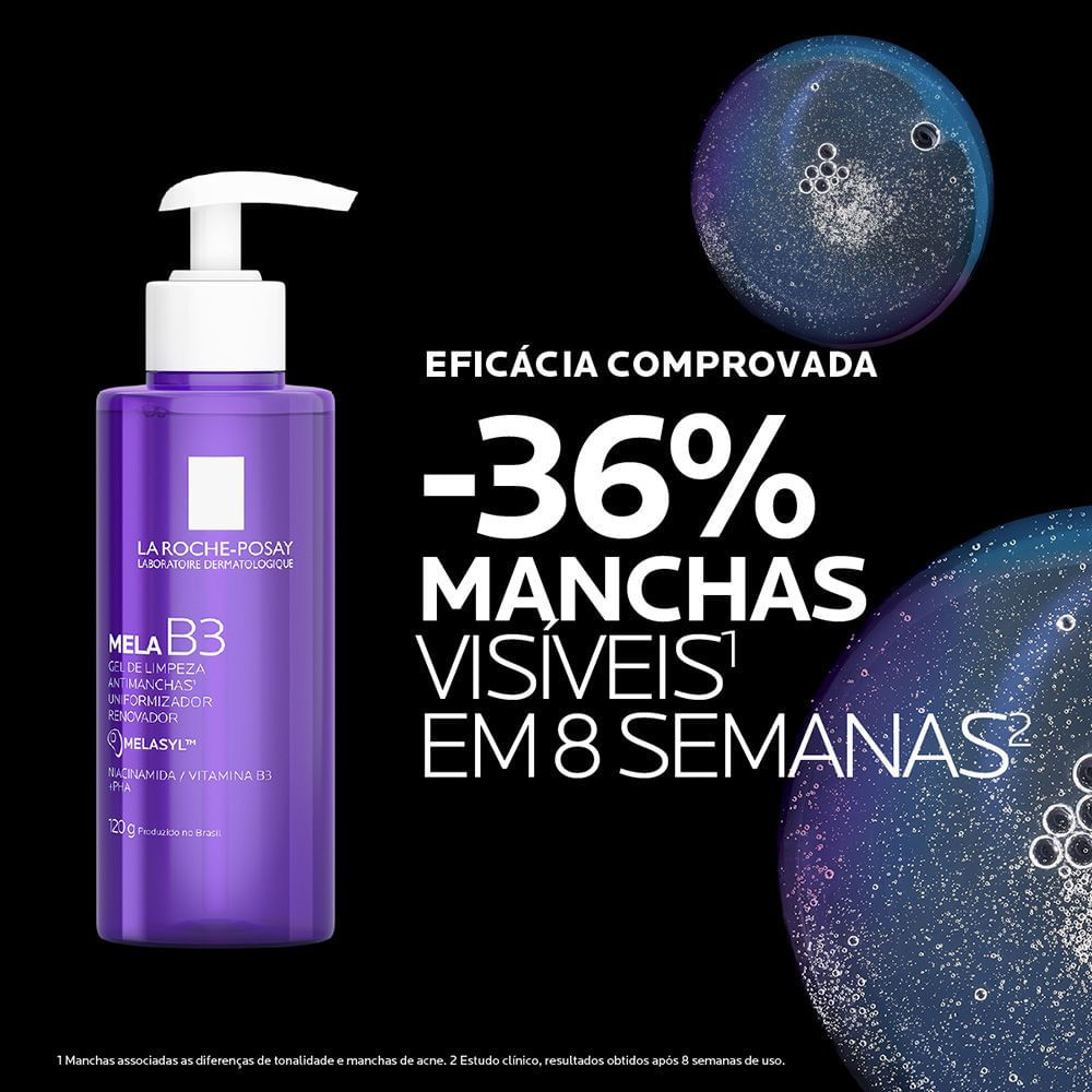 Detalhes do Gel de Limpeza La Roche Posay Mela B3 Antimanchas 120g