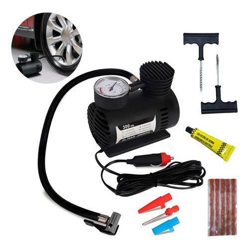 Mini Compressor De Ar 300psi 20l/min Com Kit Reparo