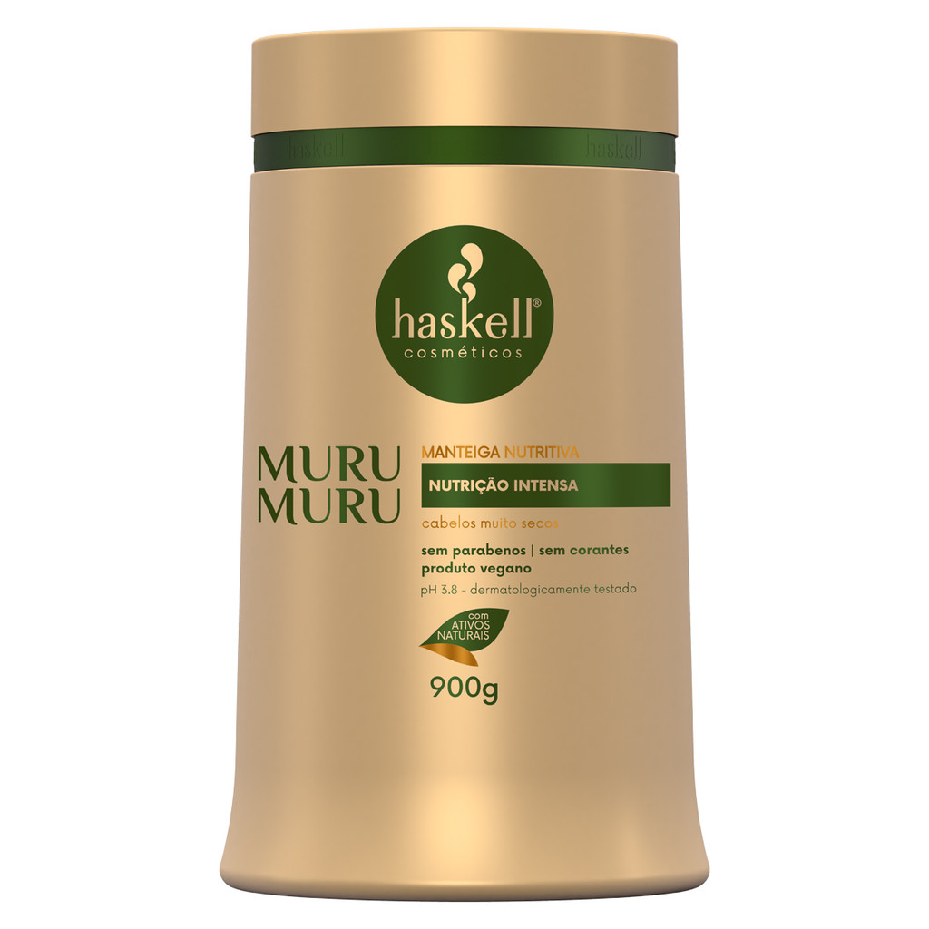 Máscara Manteiga Murumuru 900gr Haskell | Nutrição intensa e revitalização para cabelos muito secos em Oferta na Shopee