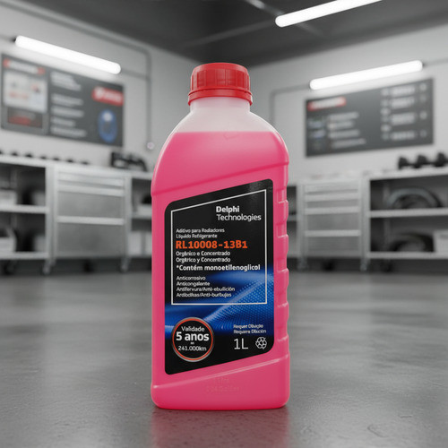 Aditivo Radiador Super Concentrado Vermelho Rosa Delphi 1l em Oferta na Shopee