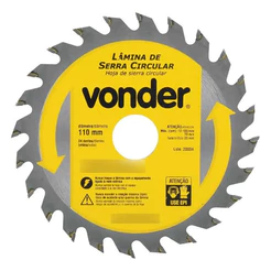 Lâmina Serra Circular 110mm 24 Dentes Vídea Vonder