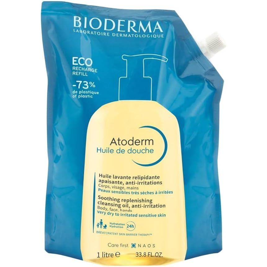 Óleo De Banho Bioderma Atoderm Huile De Douche Refil Com 1L