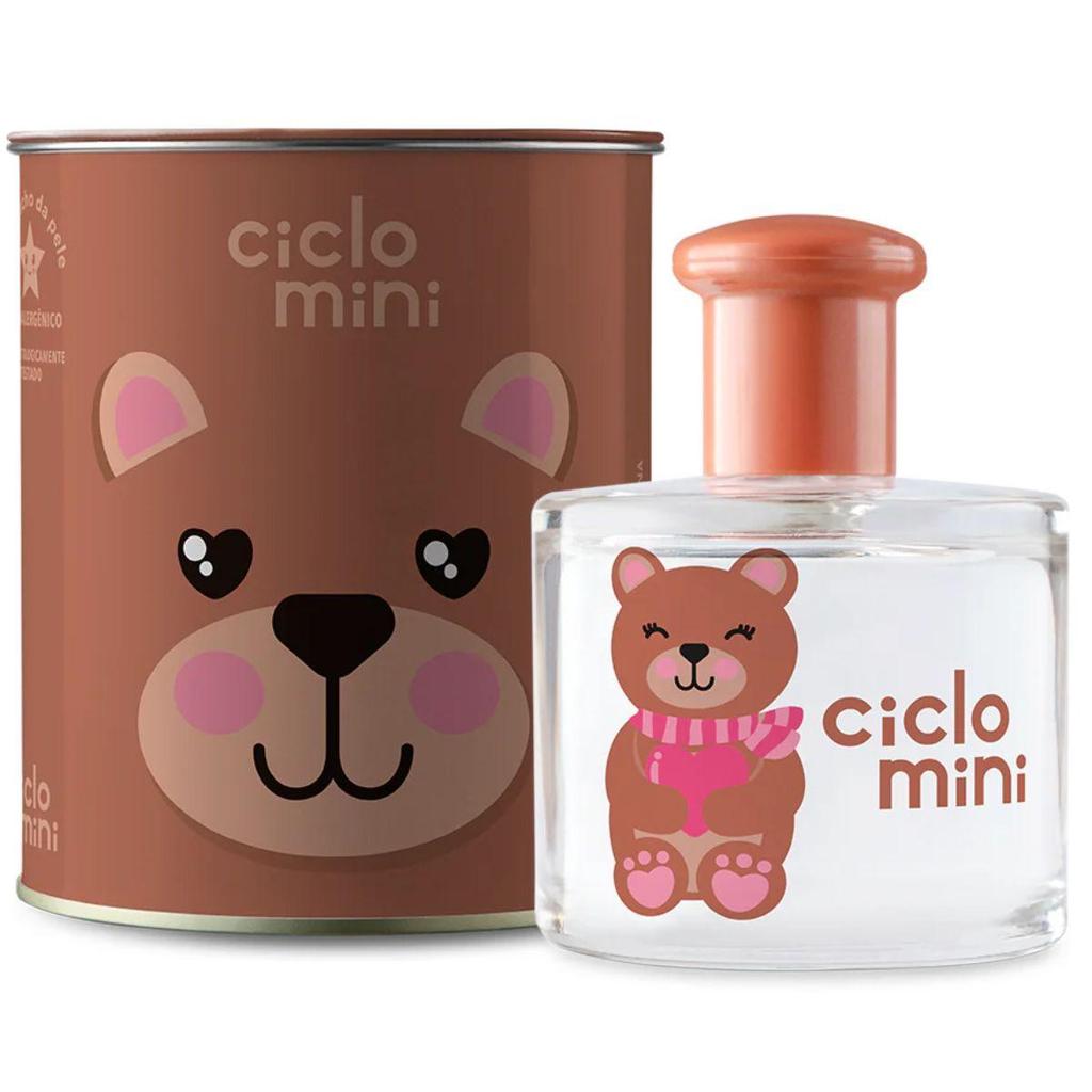 Perfume Deo Colônia Ursolina Infantil Bebê 100ml Suave Ciclo Cosmeticos Com Lata