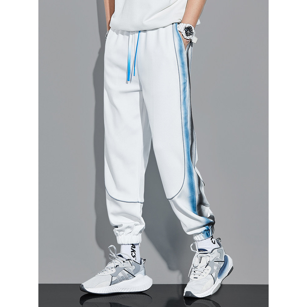 Calças esportivas masculinas primavera outono estilo street wear street wear tornozelo-tie tornozelo comprimento All-mat