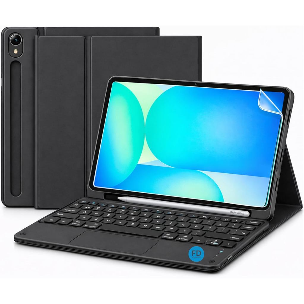 Capa com Teclado para Galaxy Tab S10 Lite ou S10 FE ou S9 FE com Mouse Touchpad 