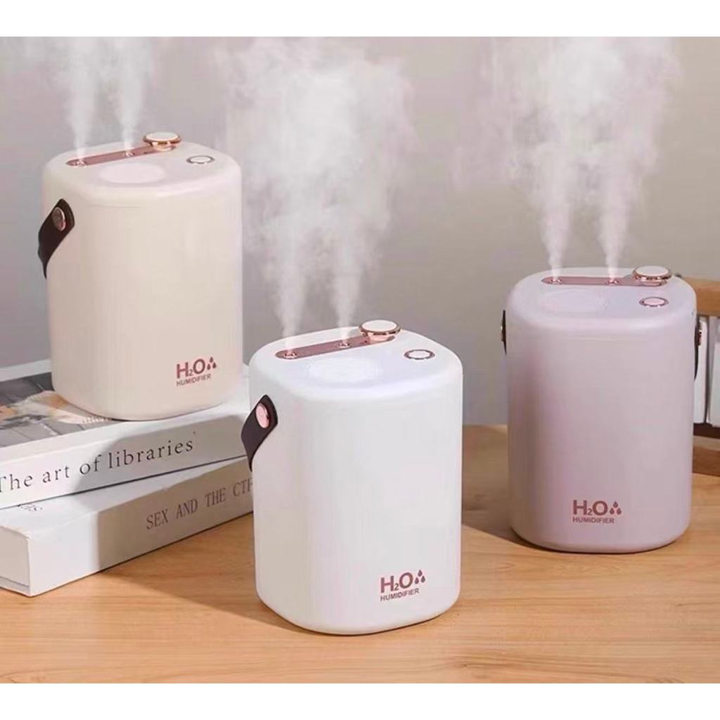 Umidificador de Ar USB 2L Duplo Spray Difusor Aromatizador Silencioso
