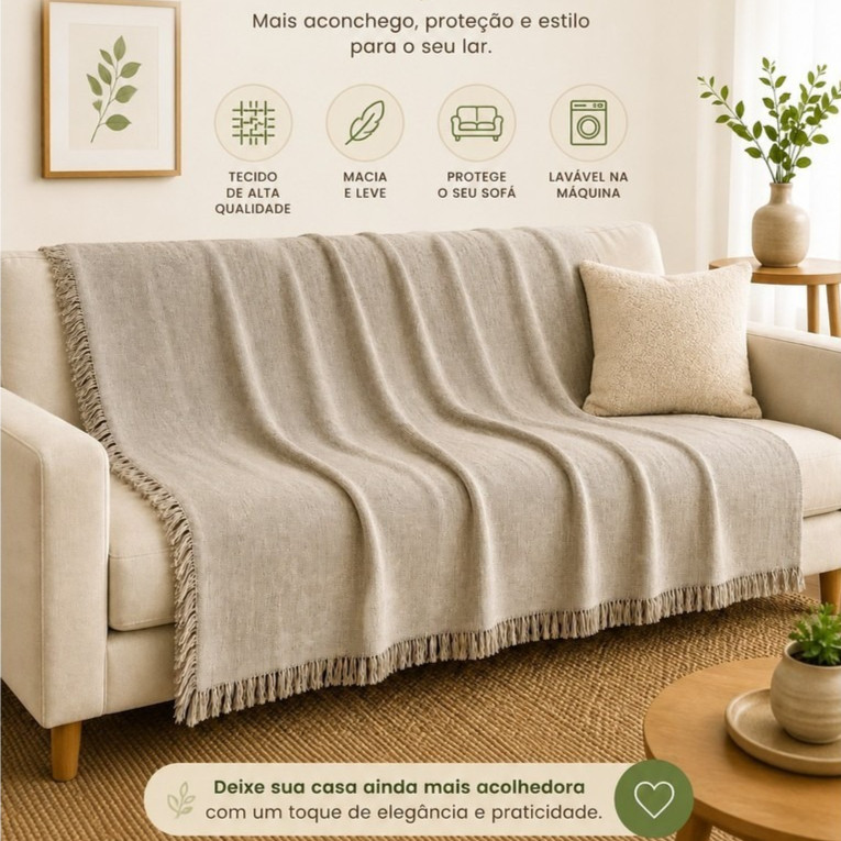 Manta King Luxo 300x225Mts Para Sofá grandona King Luxo Super Gigante Tipo Capa De Sofá DIRETO DA FABRICA