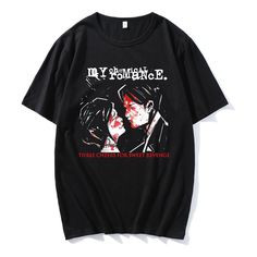 Camiseta Feminina Estampa Personagens Anime Moderna Estilosa Confortável Moda Feminina Casual