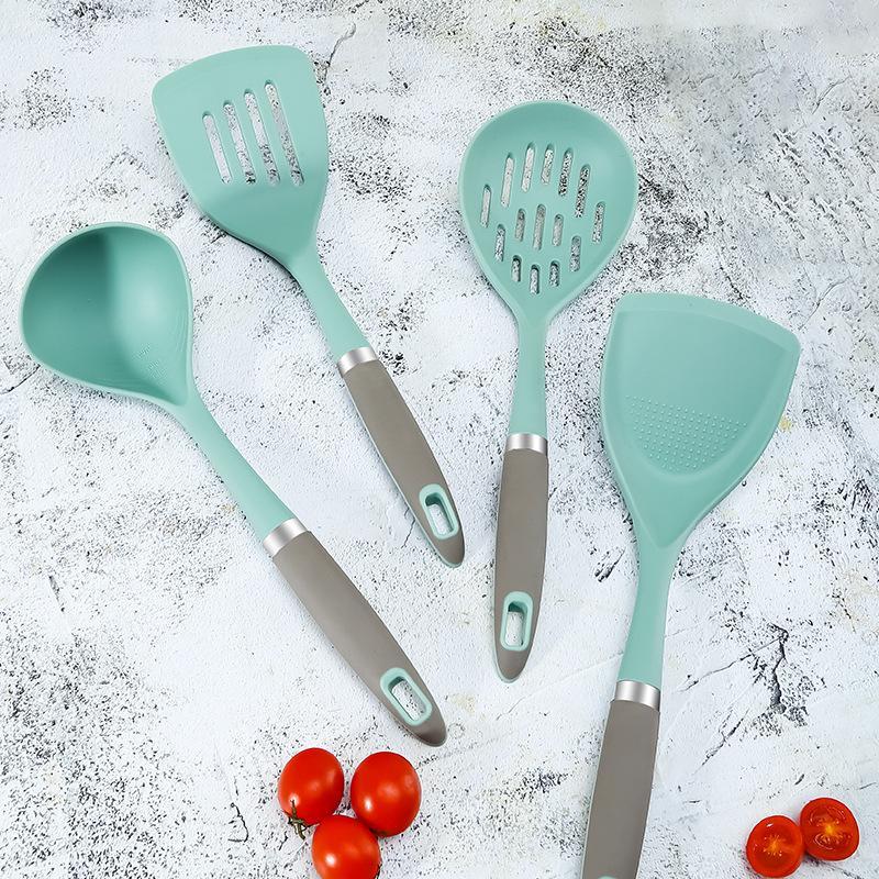Espátula de Silicone para fritar, utensílios de cozinha, panela antiaderente, resistente à temperatura, espátula para fr