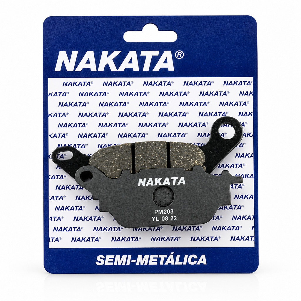 Pastilha dianteira YBR 125 Factor 2009 ate 2018 Nakata