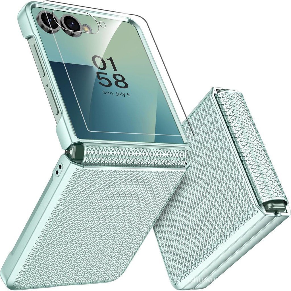Capa para celular Miimall Galaxy Z Flip 7, com protetor de tela e proteção de do