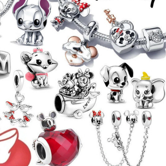 Promoção Hojes 925 Disney Bam Charm Series Com Berloque Pingente Adequado Para Pulseira Joias Requintadas Presente