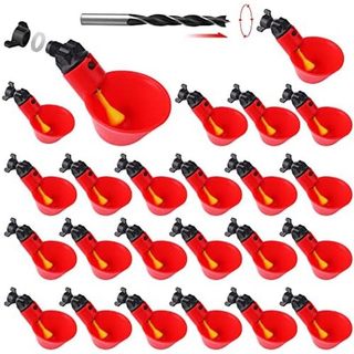 24 Pacotes De Copos De Água Para Frango , Aves , Regador Automático De DIY , Codorna , Pato , Pássaro