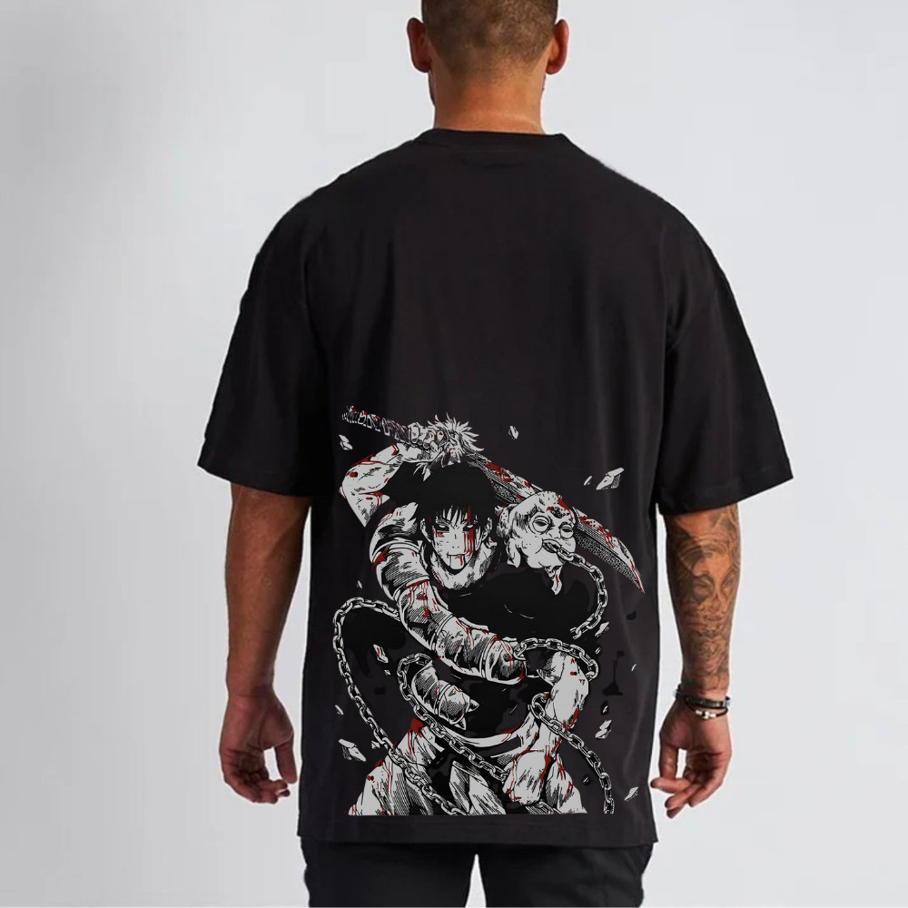 Camiseta Academia Masculina Oversized Moda Academia 100% Algodão Toji Gym Confortavel