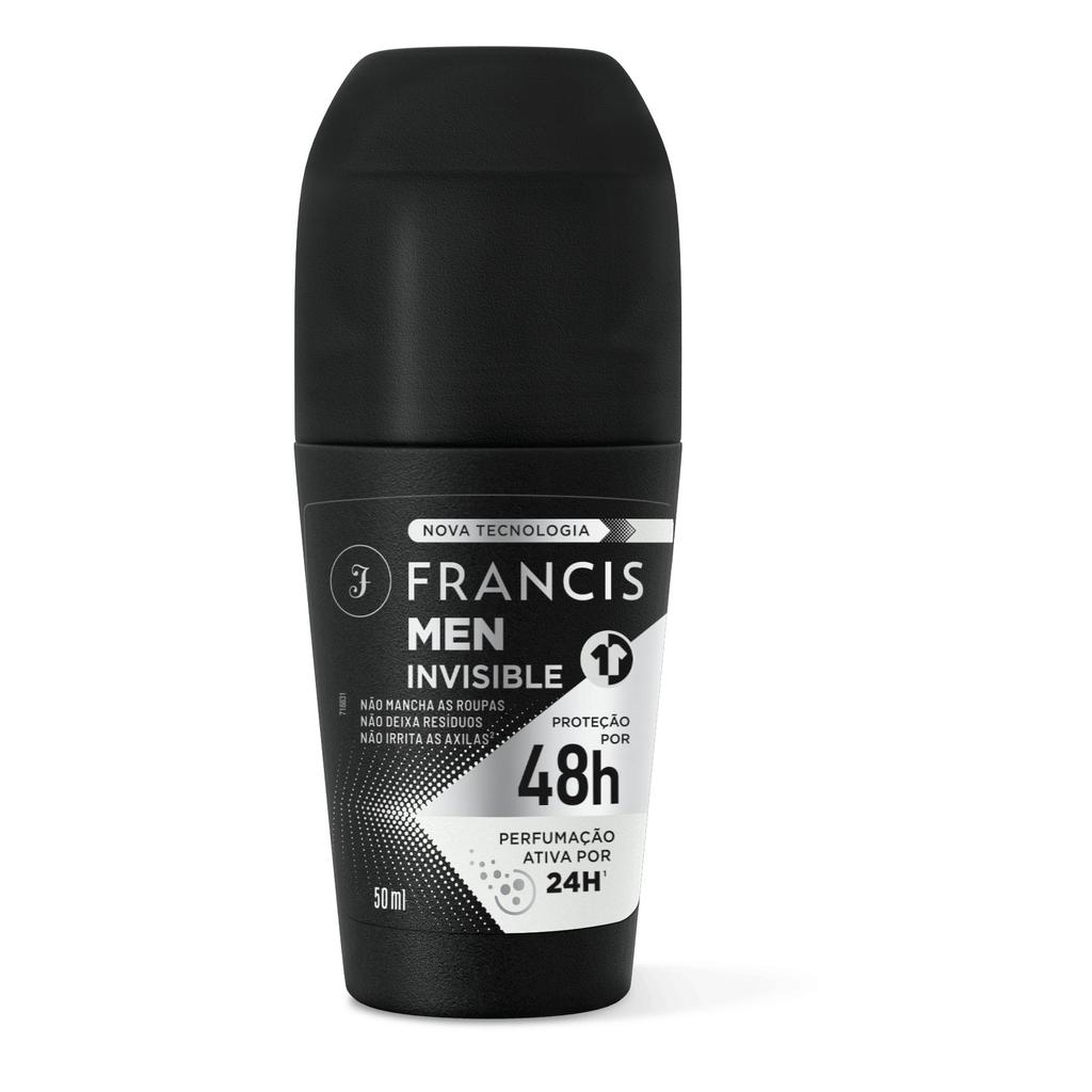 Desodorante Francis Roll On Men Invisible 50ml