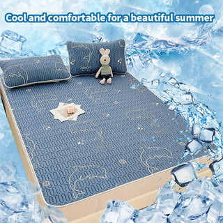 CoolingMatsQueen/KingLatexBedMatSummer3PCSIceSilkBeddingSet Almofada de resfriamento