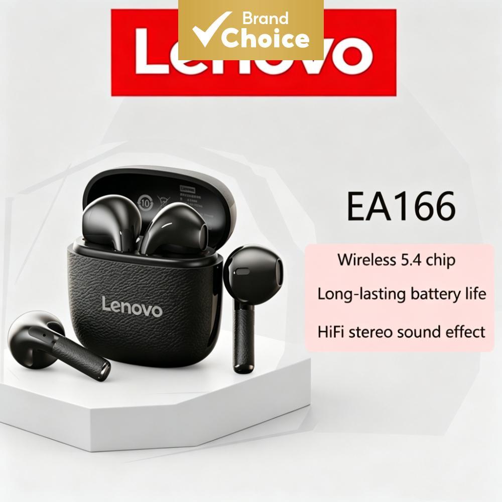 Fones De Ouvido Lenovo EA166 TWS Bluetooth 5.4 De Baixa Latência Controle De Longa Duração Da Bateria Esportivos Sem Fio