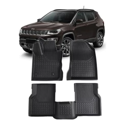 Kit Tapete Bandeja Borracha Automotivo Compass 2016 A 2026
