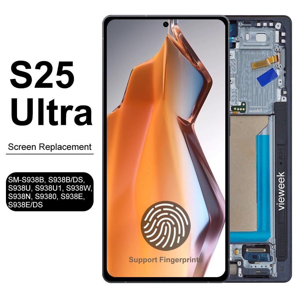 S25Ultra S938B S938B/DS Tela AMOLED De 6.67 " Com Moldura Para Samsung Galaxy S2